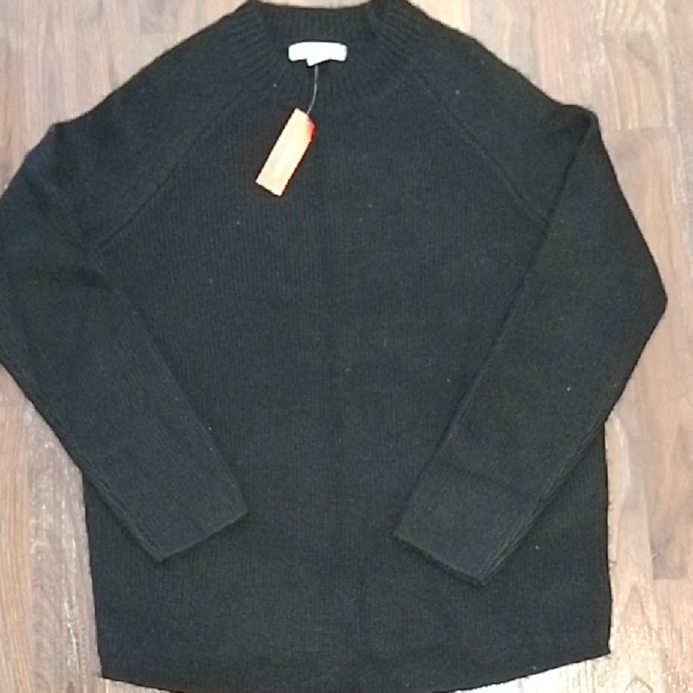 Joe Fresh Black Crew Neck Sweater Classic Design